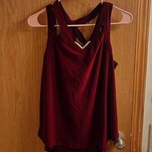 AUW Deep Red Women's Tank Top